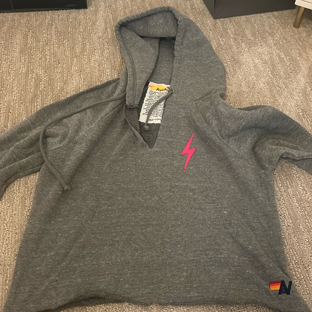 Aviator nation cropped hoodie new condition